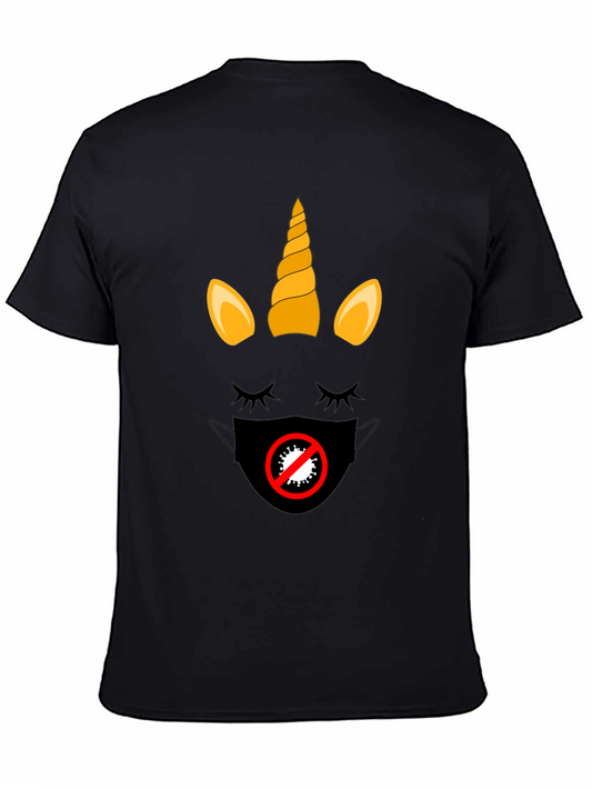 Unicorn Mask T-Shirt - Stylish Protection