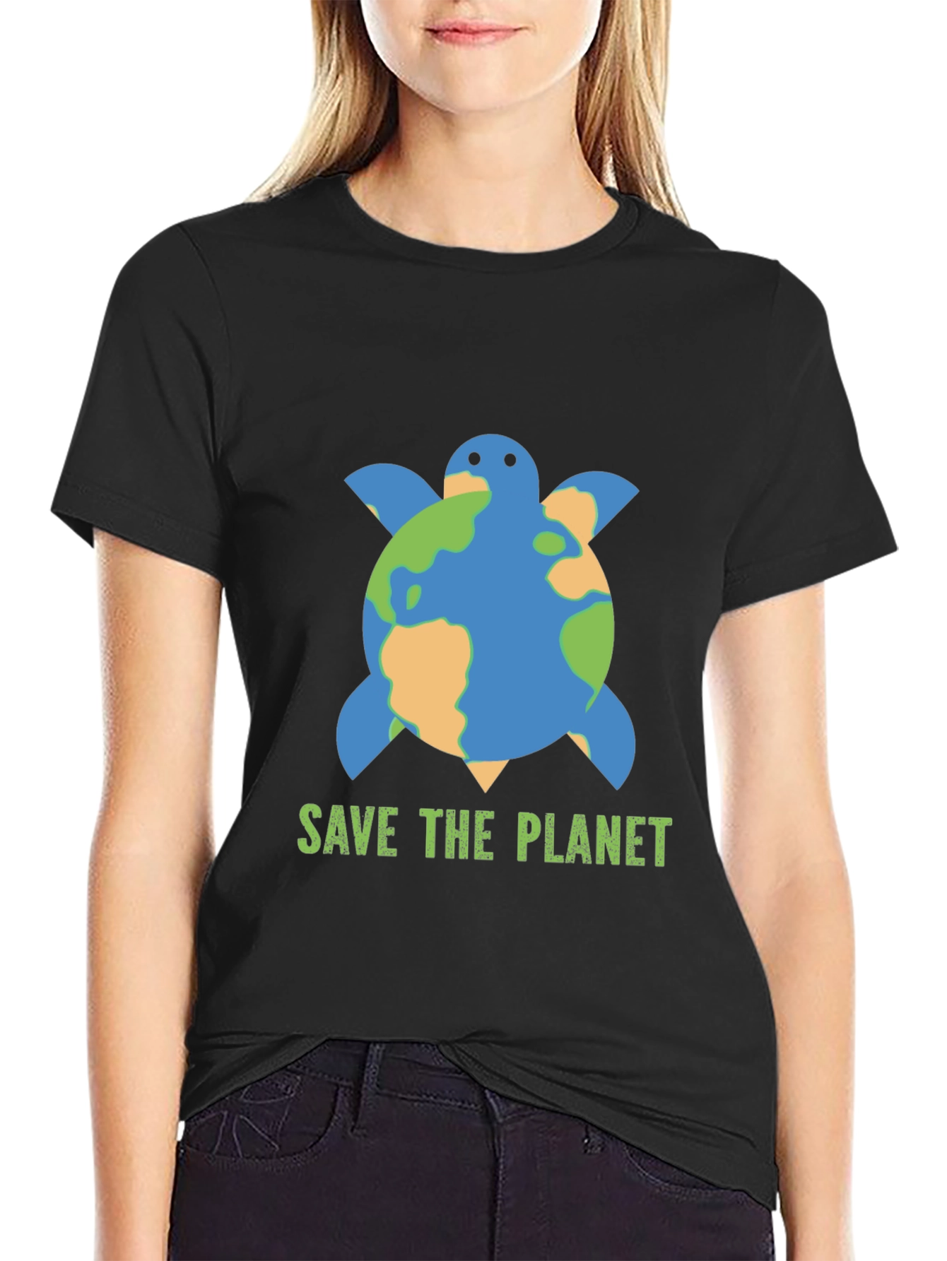 Save the Planet Turtle Graphic Tee