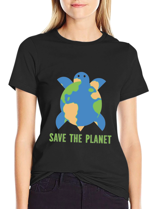 Save the Planet Turtle Graphic Tee