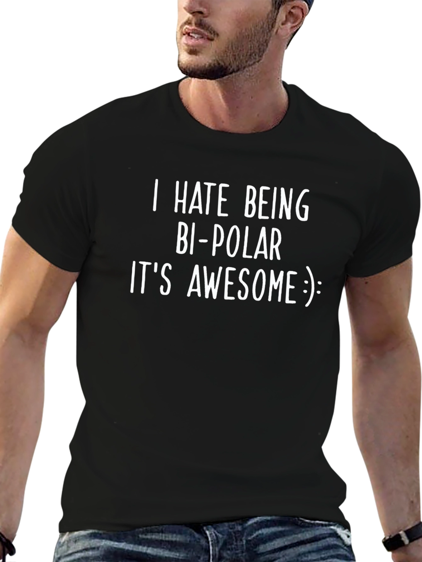 Bi-Polar Awesome Slogan Tee