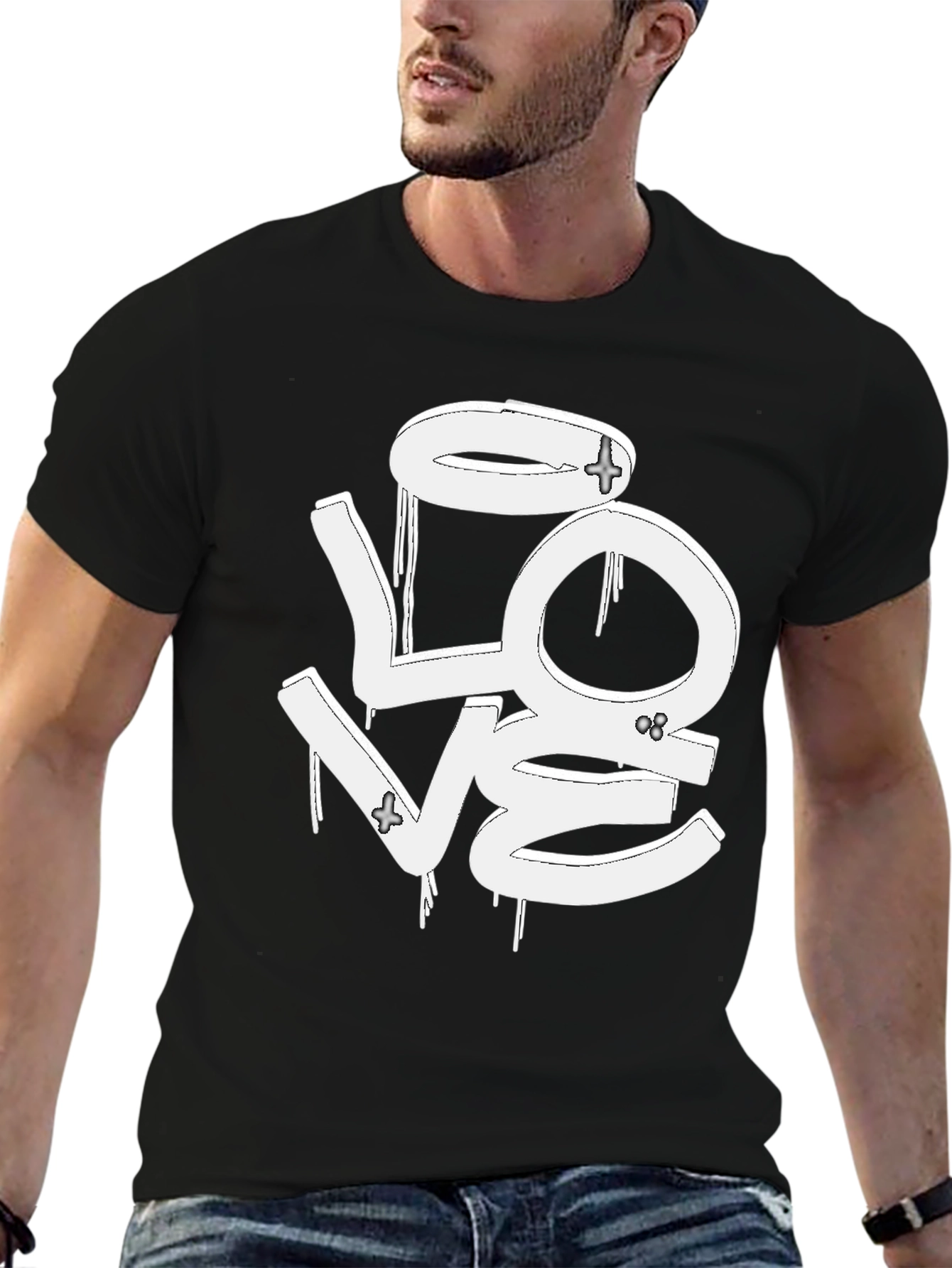 Graffiti Style LOVE Graphic Tee