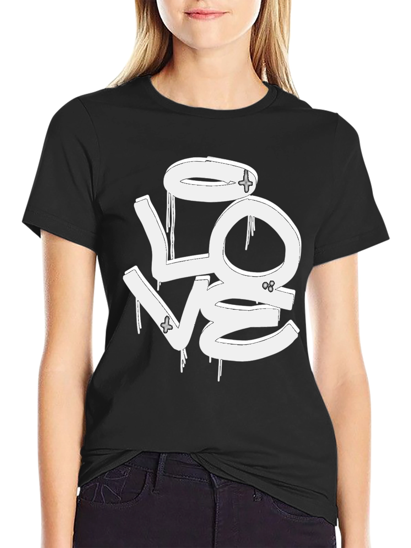 Graffiti Style LOVE Graphic Tee