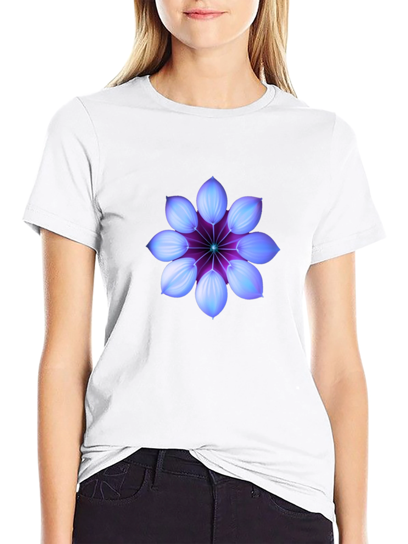 Mystic Bloom Black T-Shirt