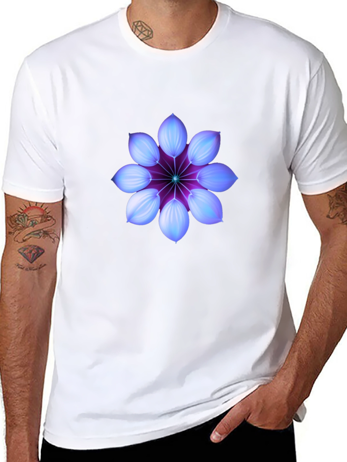 Mystic Bloom Black T-Shirt