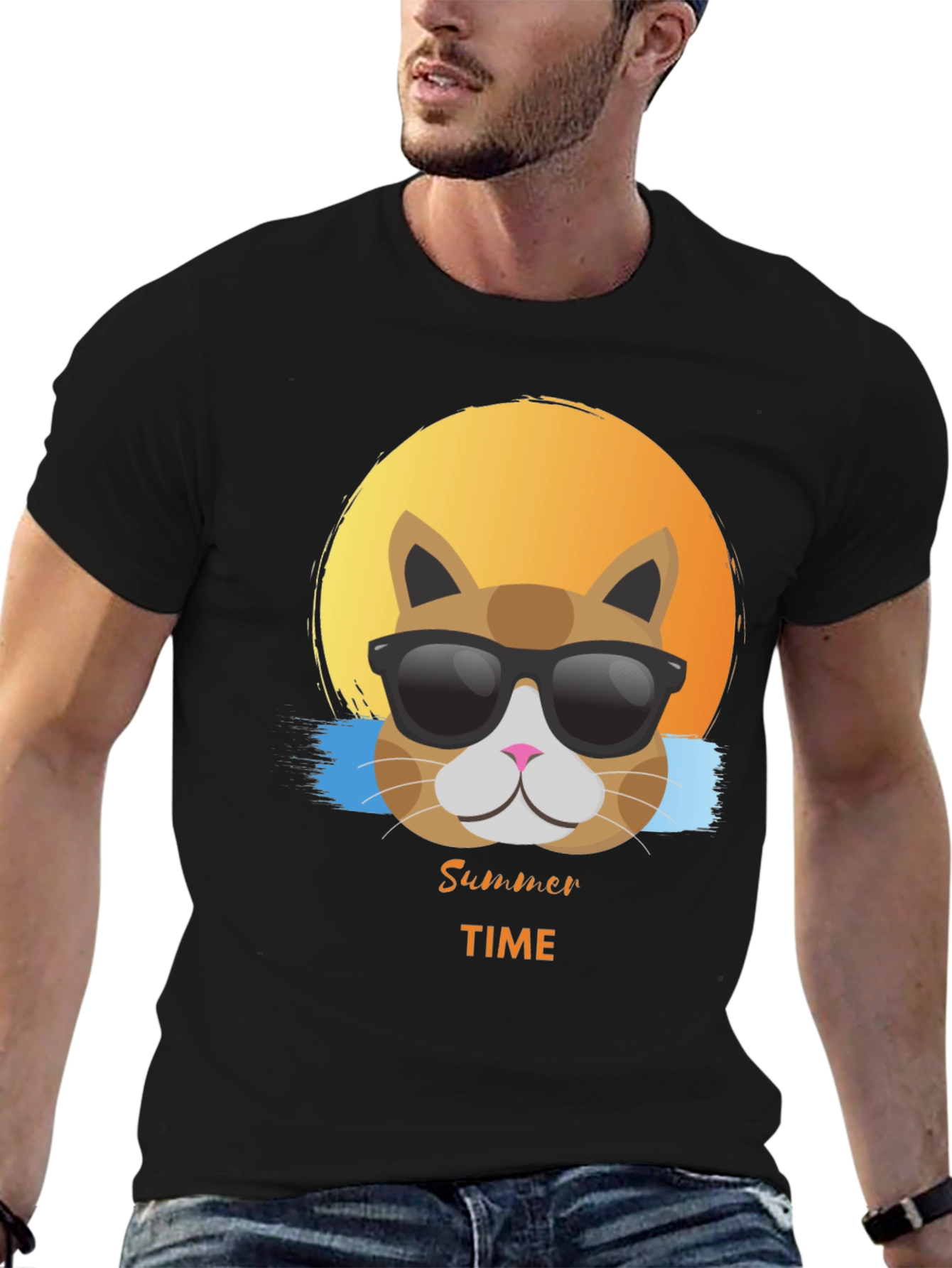 Summer Time Cat T-Shirt