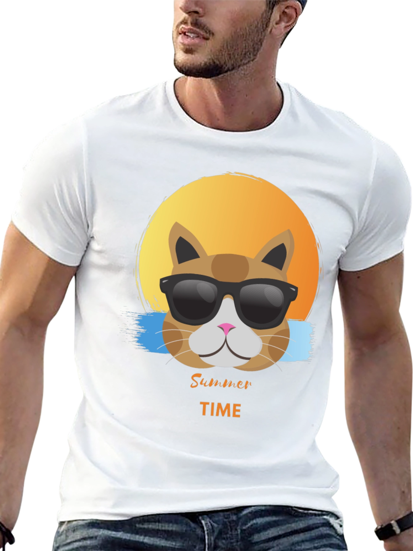 Summer Time Cat T-Shirt