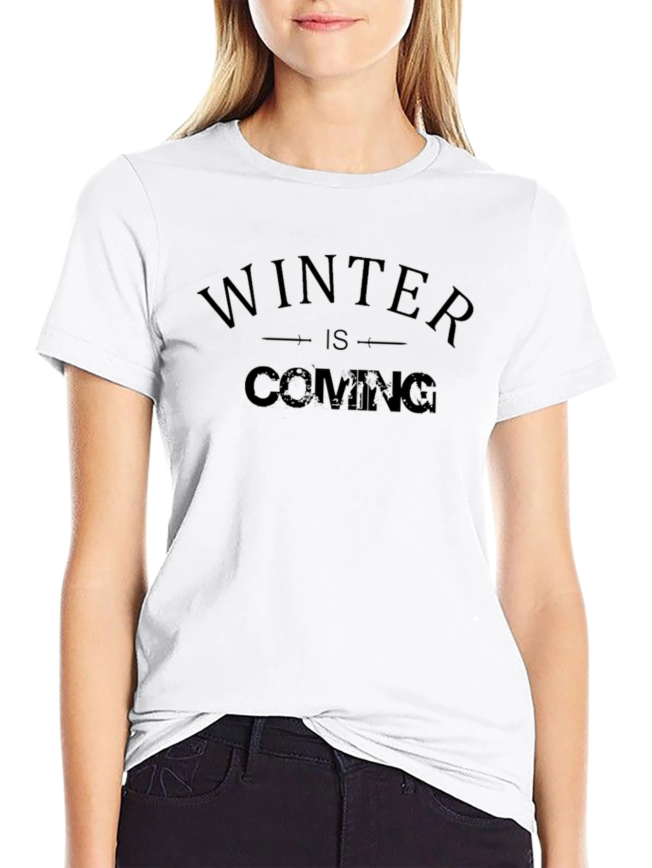 Winter is Coming Graphic T-Shirt - Mens Black Tee