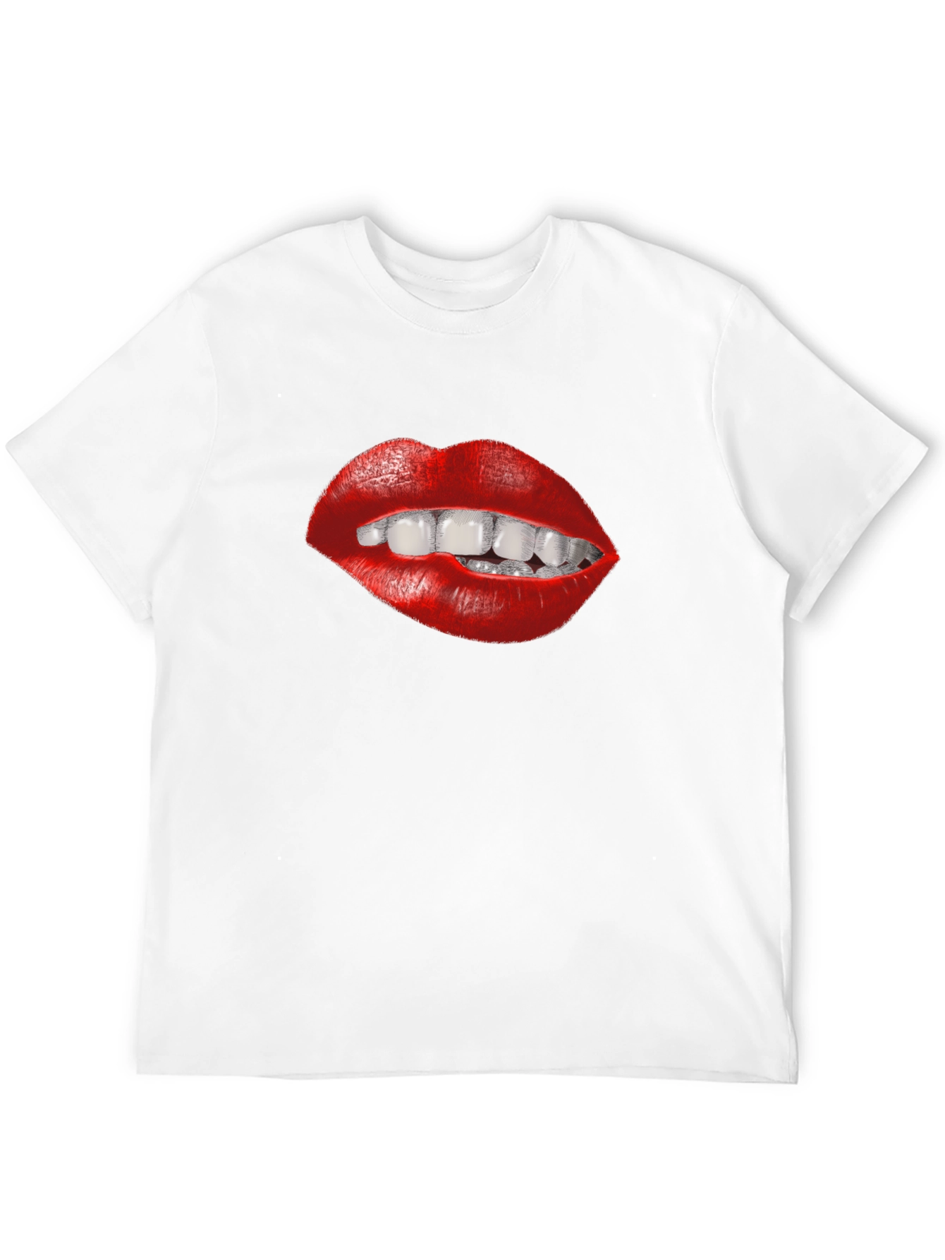 Lips Graphic Tee - Bite Me! Funny Design