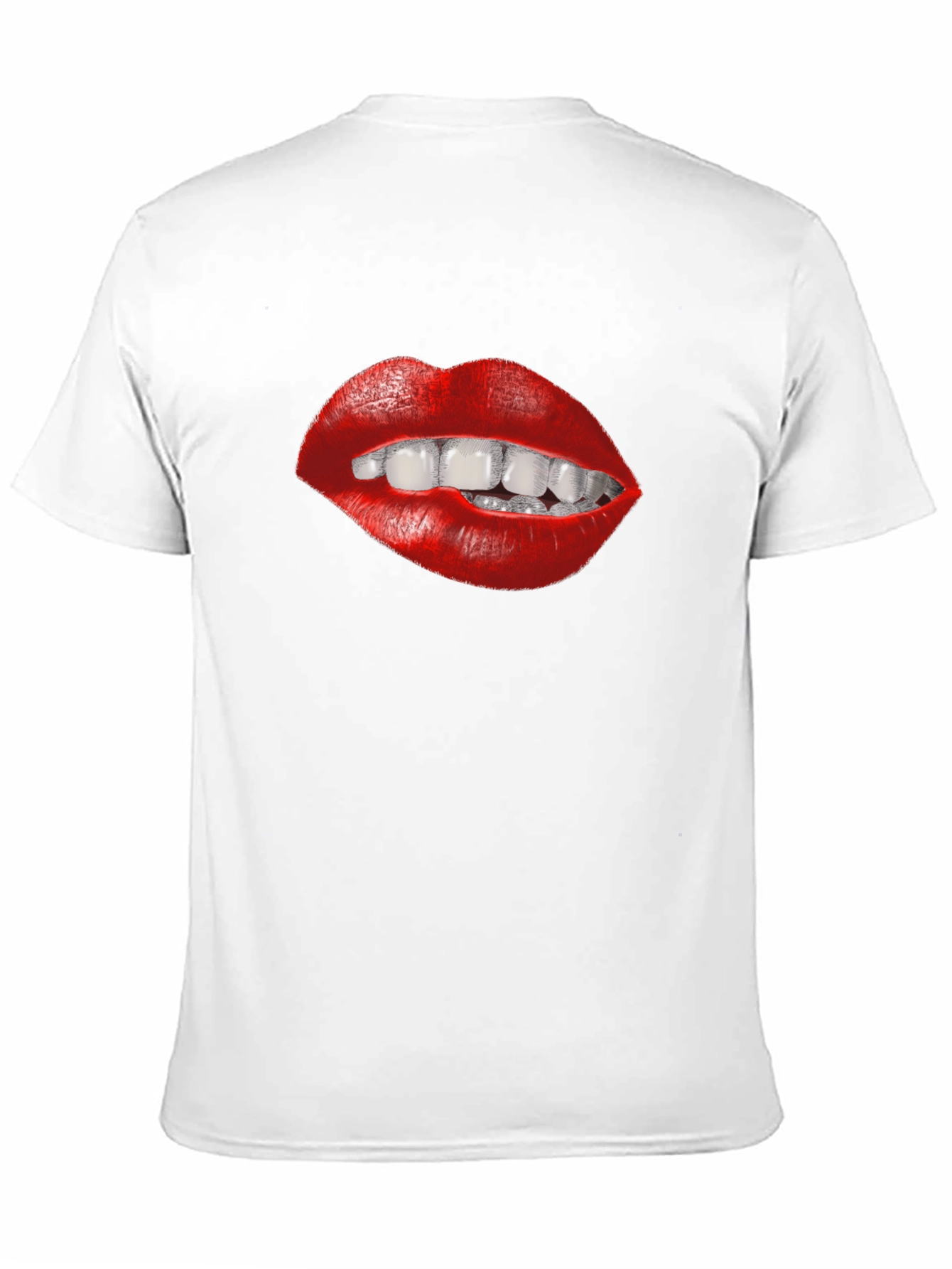 Lips Graphic Tee - Bite Me! Funny Design