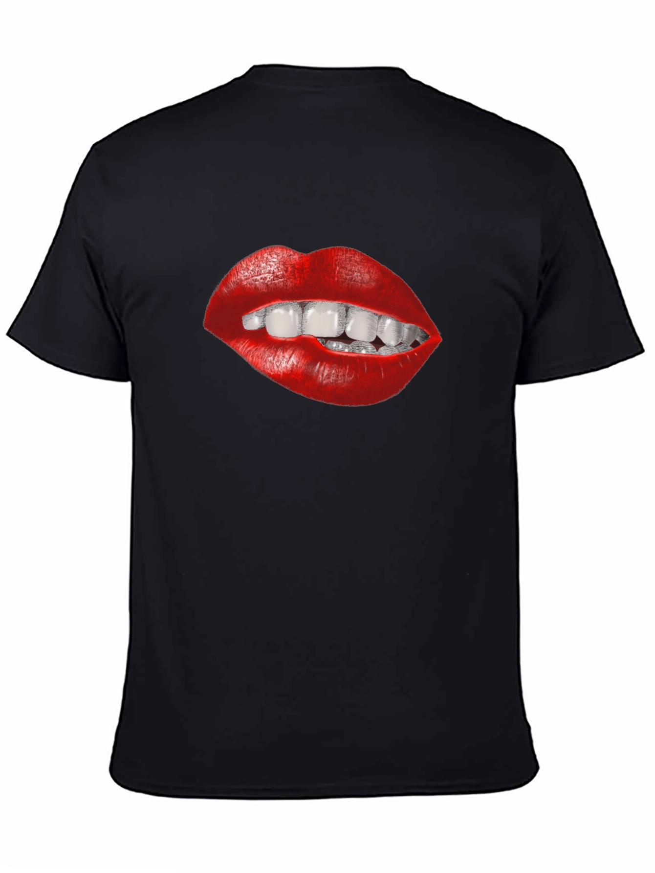 Lips Graphic Tee - Bite Me! Funny Design