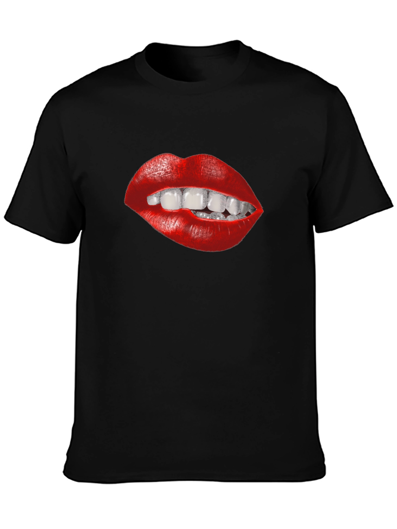 Lips Graphic Tee - Bite Me! Funny Design
