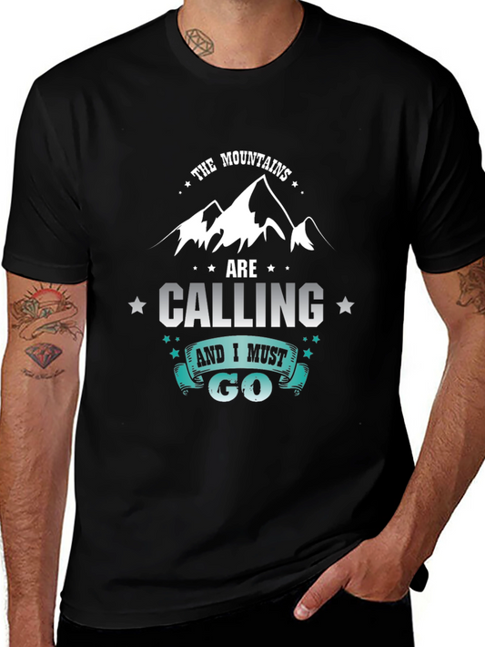 Mountains are Calling T-Shirt - Adventure Ready