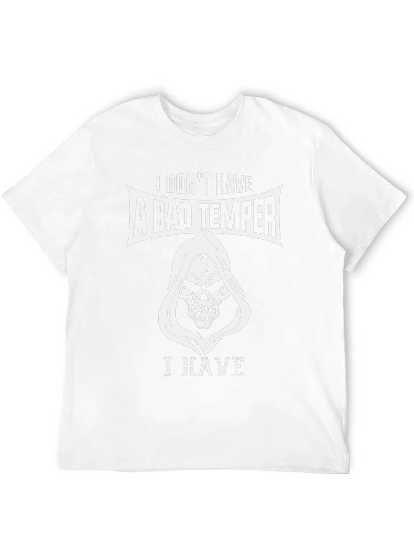 Humorous Bad Temper Graphic T-Shirt