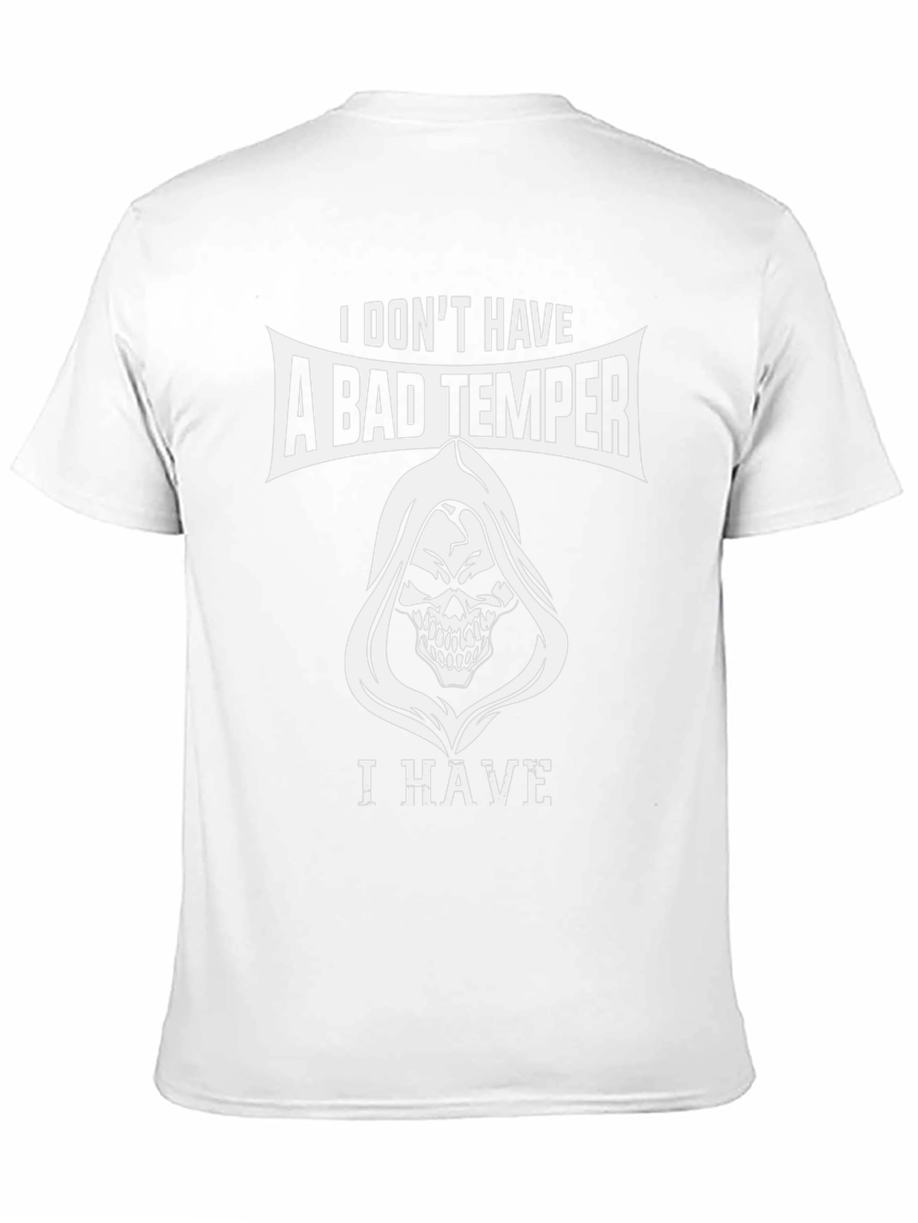 Humorous Bad Temper Graphic T-Shirt