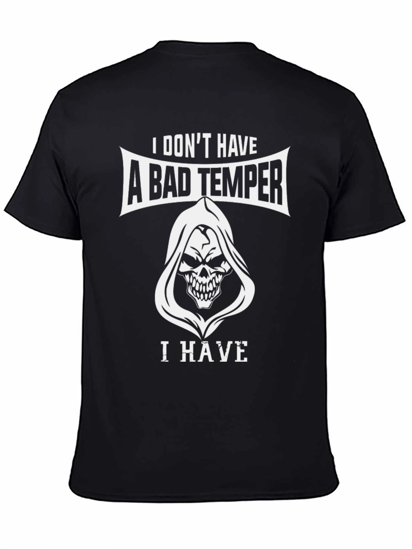Humorous Bad Temper Graphic T-Shirt