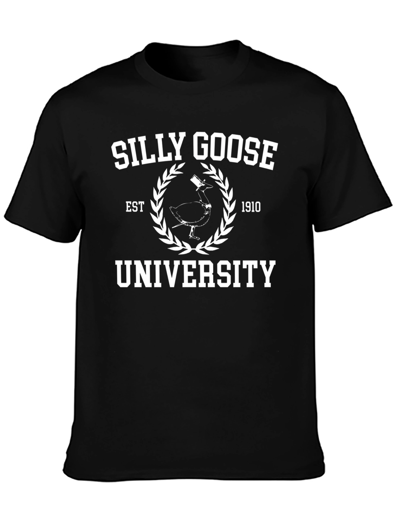 Silly Goose University Black T-Shirt