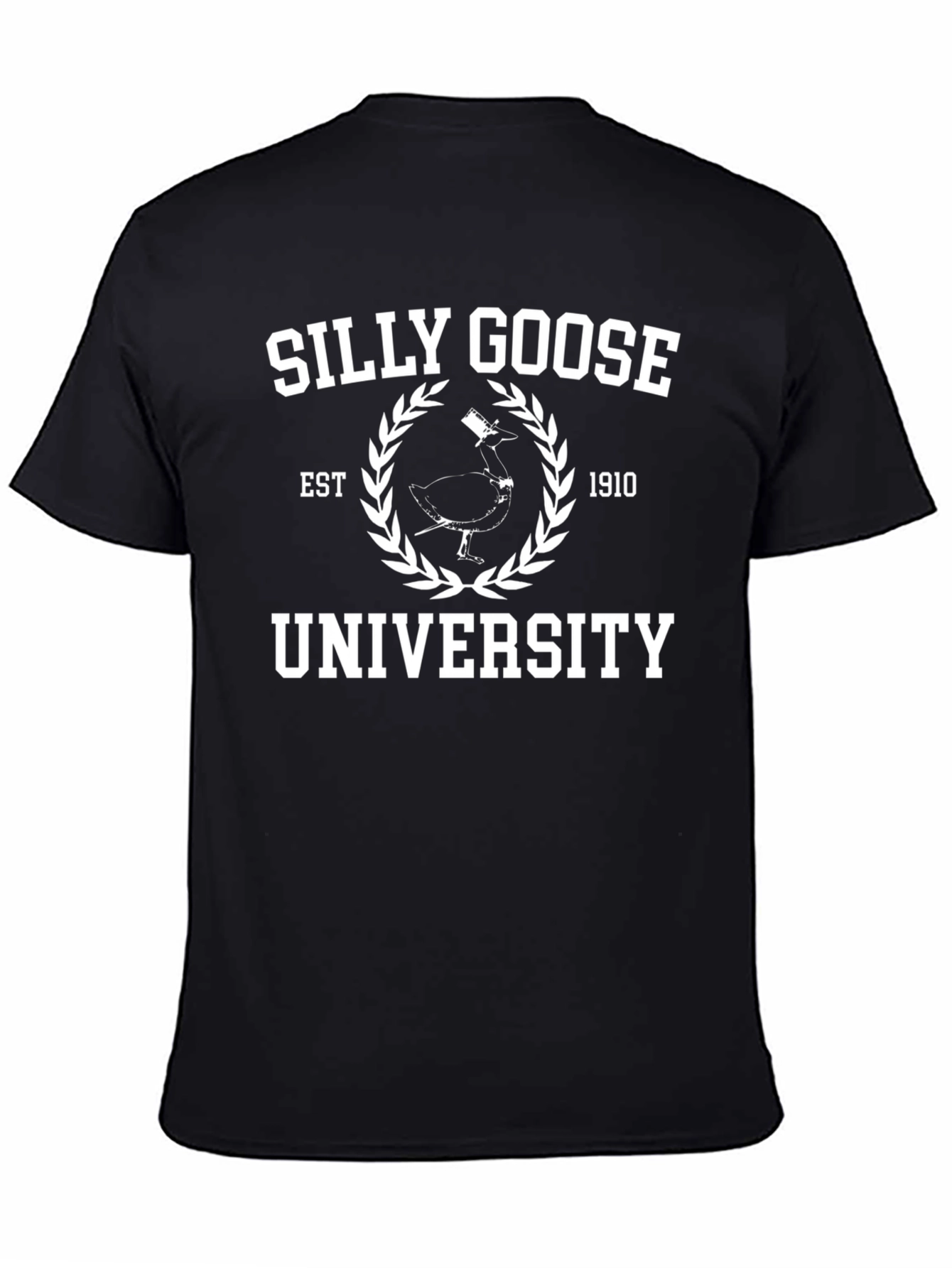 Silly Goose University Black T-Shirt
