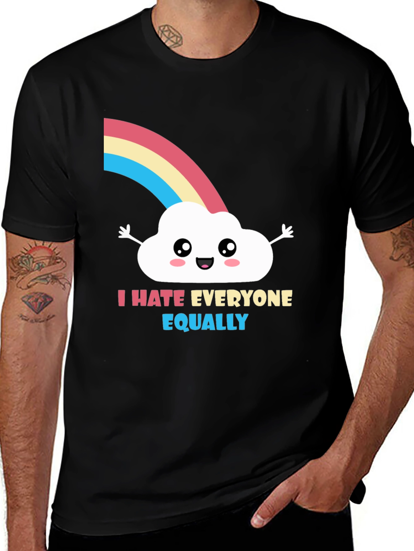 I Hate Everyone Equally T-Shirt - Funny Graphic Tee