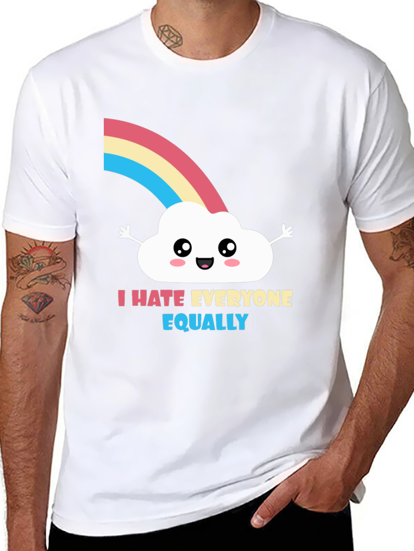 I Hate Everyone Equally T-Shirt - Funny Graphic Tee