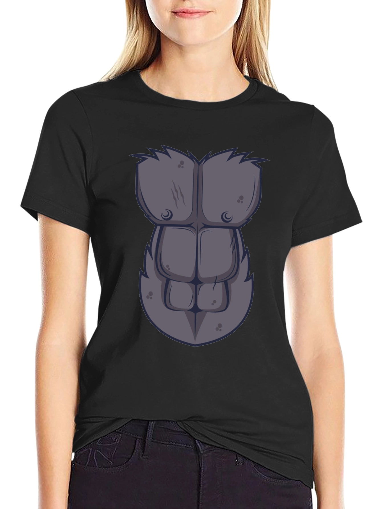 Funny Gorilla Chest Muscle T-Shirt